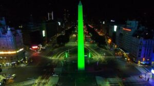 Cuatro monumentos de la Ciudad de Buenos Aires se iluminarán de verde: ¿por qué?